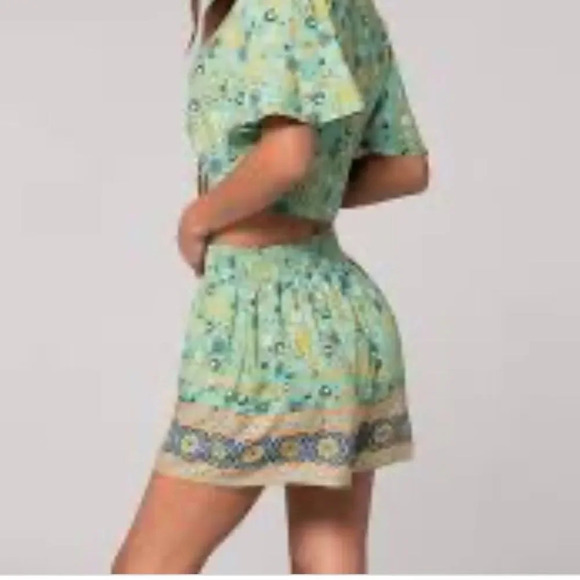 NWT Band of Gypsies High-Waisted Fiji Print Shorts - Picture 3 of 5